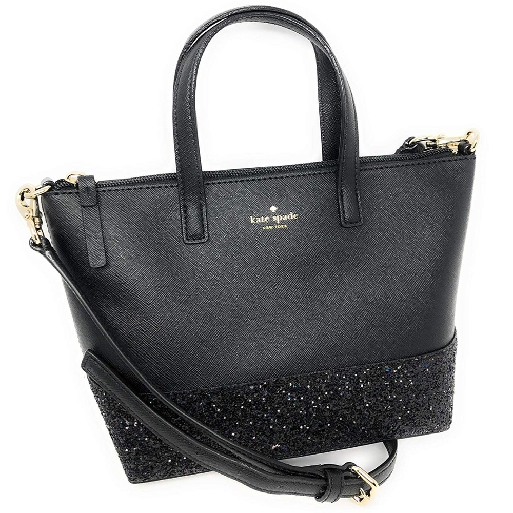 Black Greta Court Kate ♠️ Spade purse